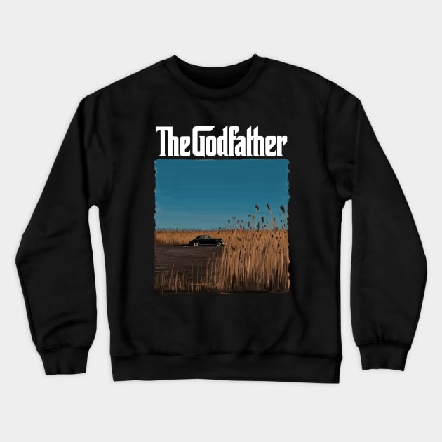 The Godfather Illustration with title / take the cannoli! Crewneck Sweatshirt by burrotees